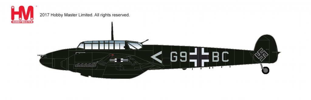 HA1814　1/72 Bf-110 E-2 "第1夜間戦闘航空団" ￥12,800(税抜価格)