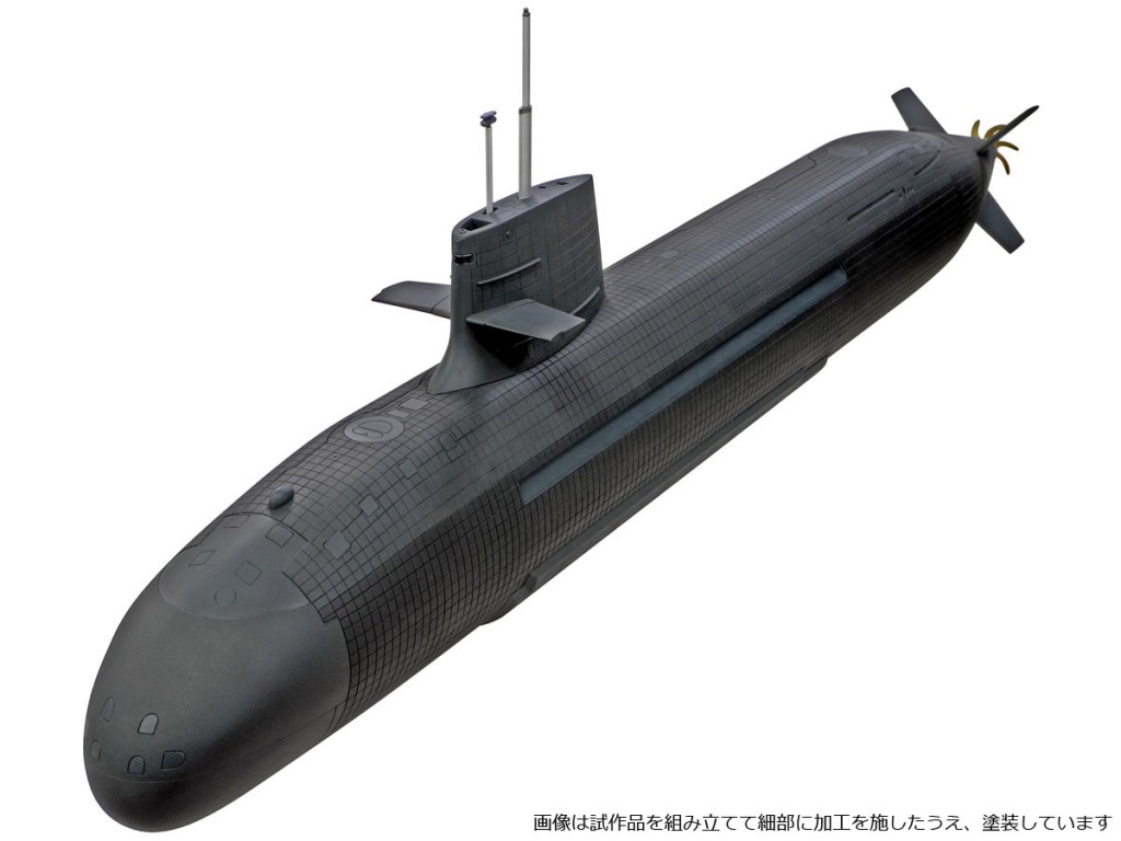 MCT108　1/144 海上自衛隊 そうりゅう型潜水艦　￥6,800(税抜価格) 2018年4月発売予定